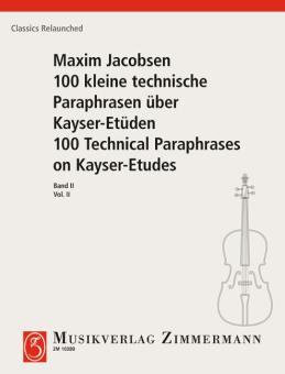 100 kleine technische Paraphrasen über Kayser-Etüden Heft 2 Standard