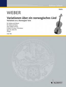 Variations on a Norwegian Tune Op. 22 WeV P.4 Standard