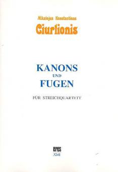 Kanons und Fuge fis-moll Streichquartett Nr. VL 216a, 217a, 82 