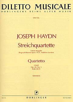 String quartet F minor Hob. III:35 op. 20/5 