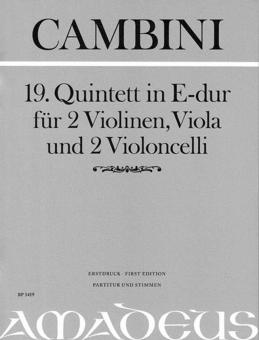 Quintetto in Mi maggiore - Prima edizione 