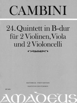Quintetto in si bemolle maggiore - Prima edizione 