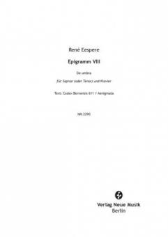 Epigramm VIII 