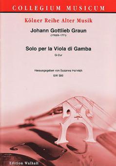 Solo per la Viola di Gamba G-Dur 
