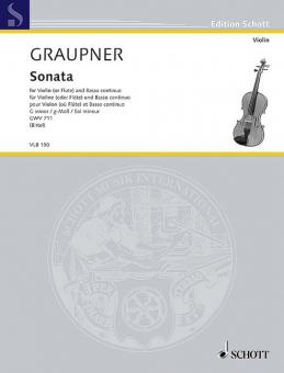 Sonata G minor GWV 711 Standard