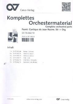 Cantique de Jean Racine op. 11 