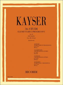 36 Studi Elementari e Progressivi Op. 20 