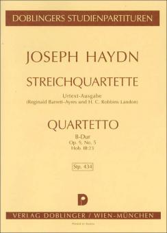 String quartet B flat major Hob. III:23 op. 9/5 
