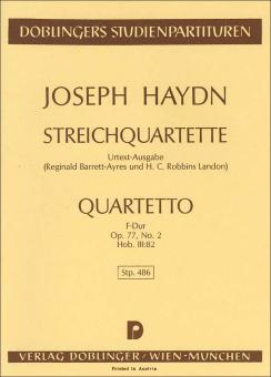 String quartet F major Hob. III:82 op. 77/2 
