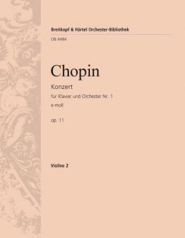 Konzert für Klavier und Orchester Nr. 1 e-moll op. 11 