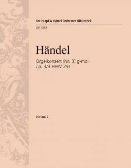 Orgelkonzert Nr. 3 g-moll op. 4/3 HWV 291 