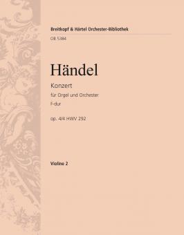 Orgelkonzert Nr. 4 F-Dur op. 4/4 HWV 292 