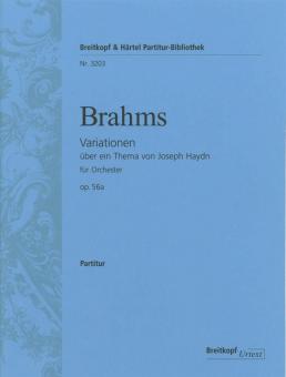 Variationen über ein Thema von Joseph Haydn für Orchester B-Dur op. 56a 