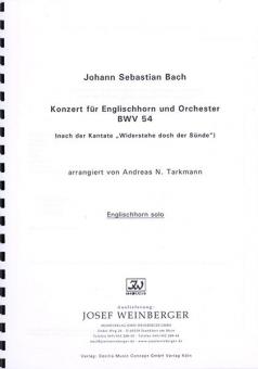 Konzert für Englischhorn und Orchester BWV 54 