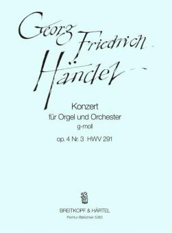Orgelkonzert Nr. 3 g-moll op. 4/3 HWV 291 
