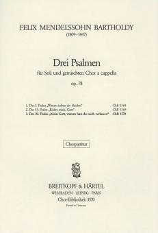 3 Psalmen op. 78, 3 