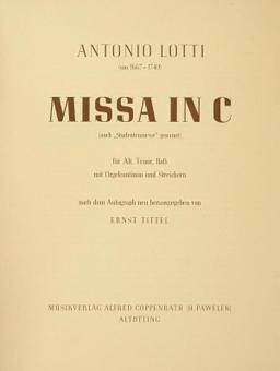 Missa in C 