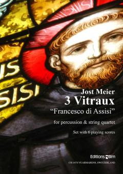 3 Vitraux 'Francesco di Assisi' Standard