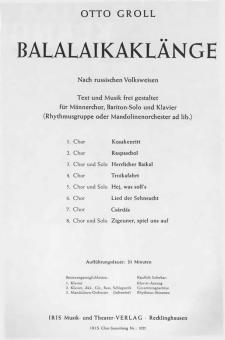 Balalaikaklänge 