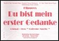 Du bist mein erster Gedanke 