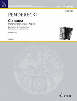 Ciaccona - In memoriam Giovanni Paolo II Standard