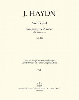 Symphony D minor Hob. I:26 