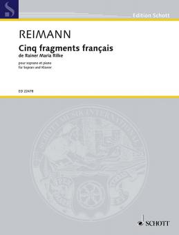 5 fragments français de Rainer Maria Rilke Standard