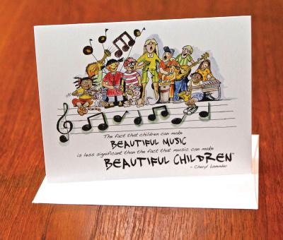 Beautiful Music - Beautiful Children Notecards 