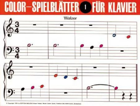 Colorspielblatt 1 