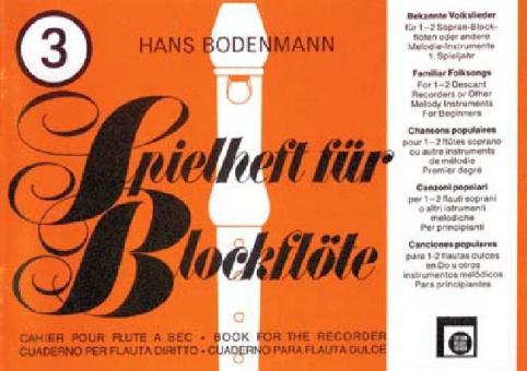 Spielheft für Blockflöte 3 