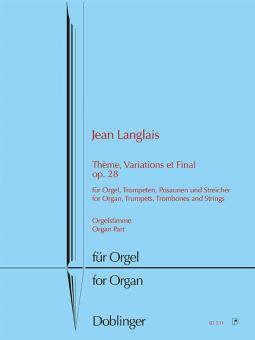 Theme, Variations et Final op. 28 - Orgelstimme 