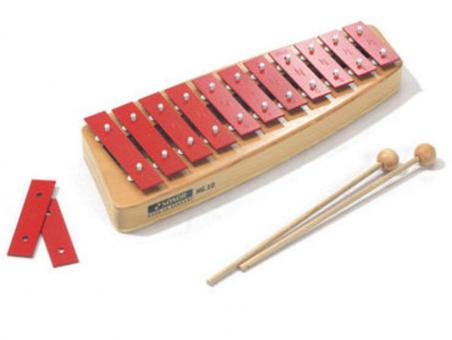 Sopran-Glockenspiel, C-Dur-Tonleiter, c3-f4 