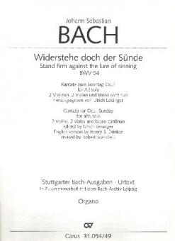 Stand firm against the lure of sinning BWV 54 Download