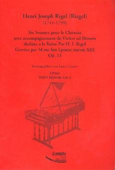 Six Sonates pour le Clavecin op.13 