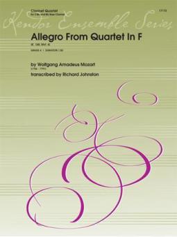 Allegro From Quartet In F K. 168 Standard