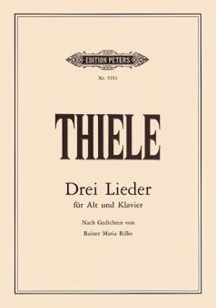 Drei Lieder für Alt und Klavier 