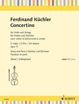 Concertino in sol maggiore op. 11 Standard