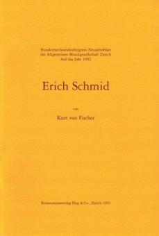 Erich Schmid - Portrait mit Werkverzeichnis 