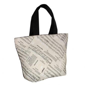 City bag music fabric with zipper 