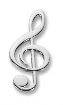 Violinschlüssel silber magnetisch (6 Stück) 