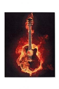 Postkarte Feuergitarre (10 Stück) 