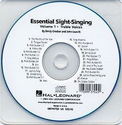 Essential Sight Singing Vol. 1 Treble Voices CD 