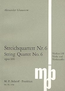 String Quartet No 6 Bb major op. 106 