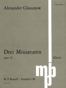 Three Miniatures Op. 42 