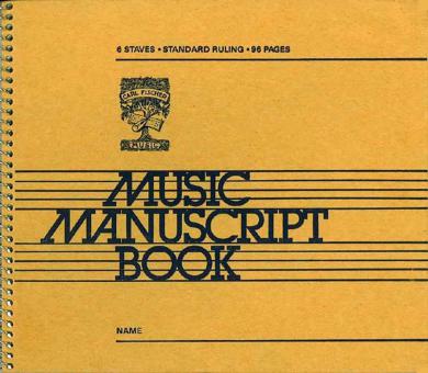 6 Stave Music Manuscript Book 