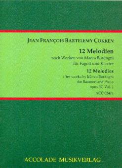 12 Melodien op. 37 nach Werken von Bordogni Heft 1 