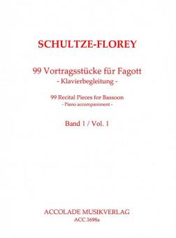 99 Vortragsstücke für Fagott 1 - Klavierbegleitung 