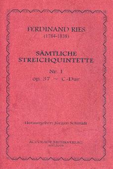 Quintett Nr. 1 C-Dur op. 37 