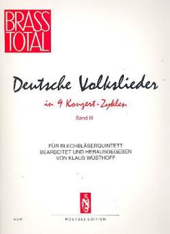Deutsche Volkslieder in 9 Konzert-Zyklen Band 3 