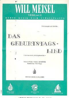Das Geburtstagslied 
